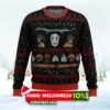 studio ghibli no face spirited away ugly christmas sweater 1