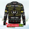 study hard shoot well assassination classroom ugly christmas sweater 1