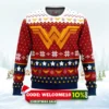 super heroes wonder woman christmas ugly christmas sweater 1