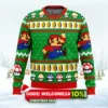 super mario jump ugly christmas sweater 1