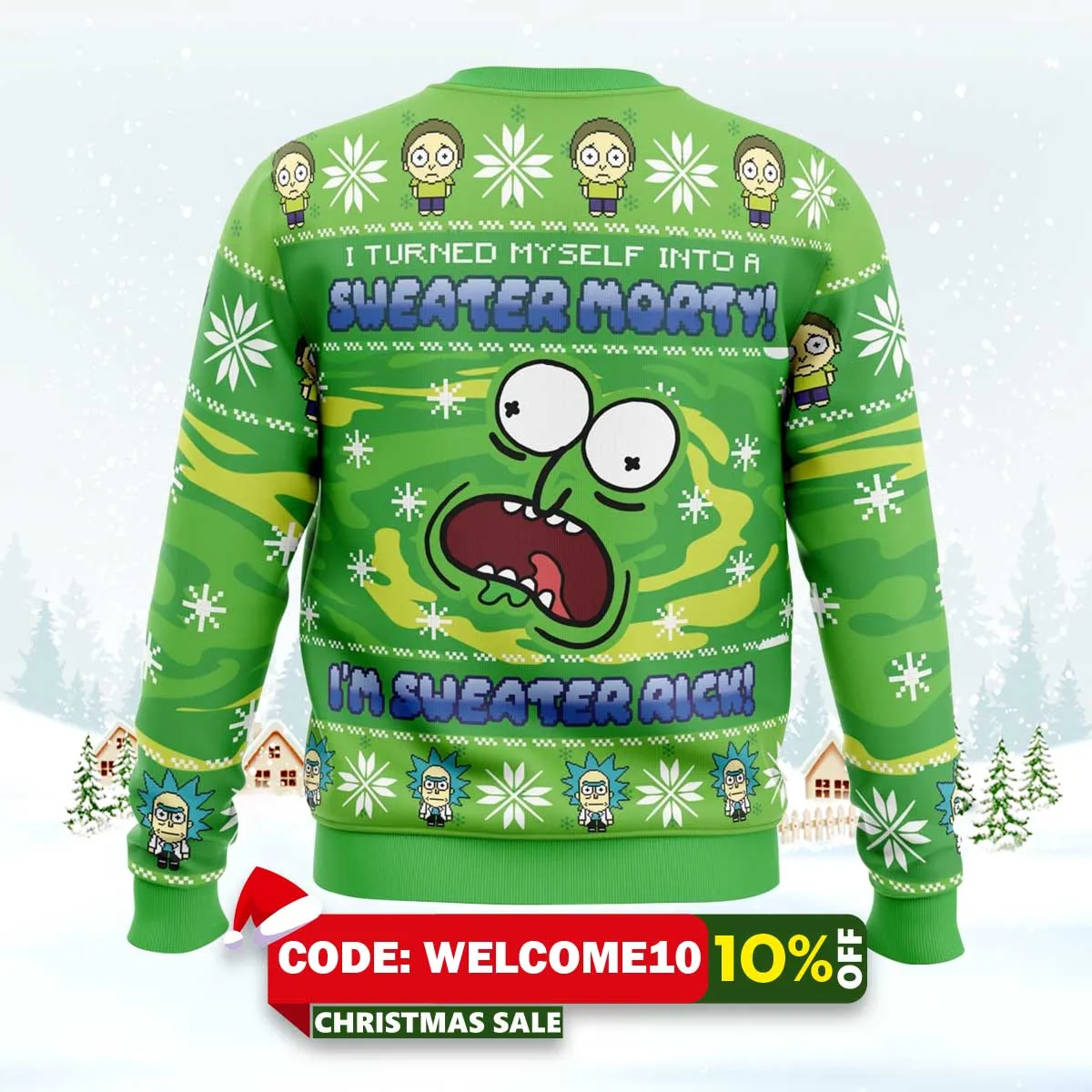 sweater rick rick and morty ugly christmas sweater 2 sweater rick rick and morty ugly christmas sweater 2