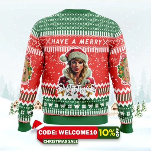 swift mas taylor swift ugly christmas sweater 2