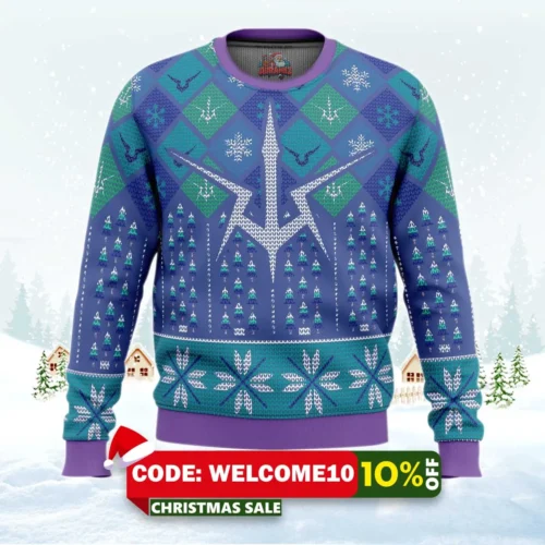 symbol lelouch code geass ugly christmas sweater 1
