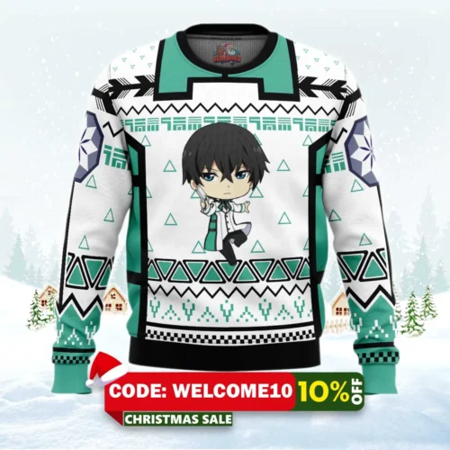 tatsuya the irregular at magic high school ugly christmas sweater 1