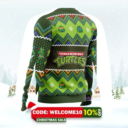 teenage mutant ninja turtles ugly christmas sweater 2