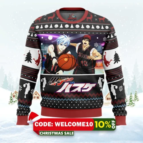 tetsuya and taiga kuroko's basketball ugly christmas sweater 1