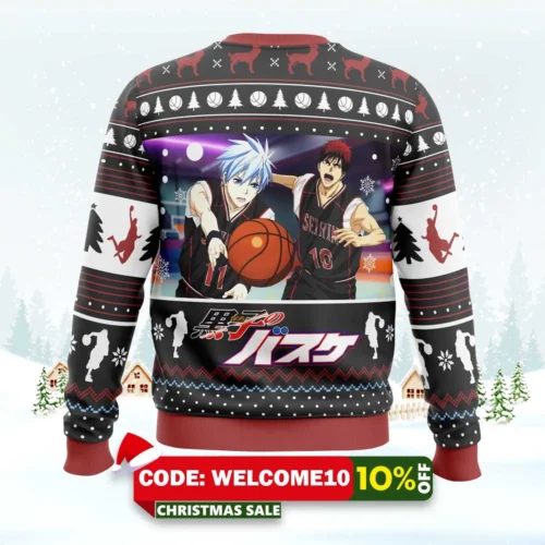 tetsuya and taiga kuroko's basketball ugly christmas sweater 2