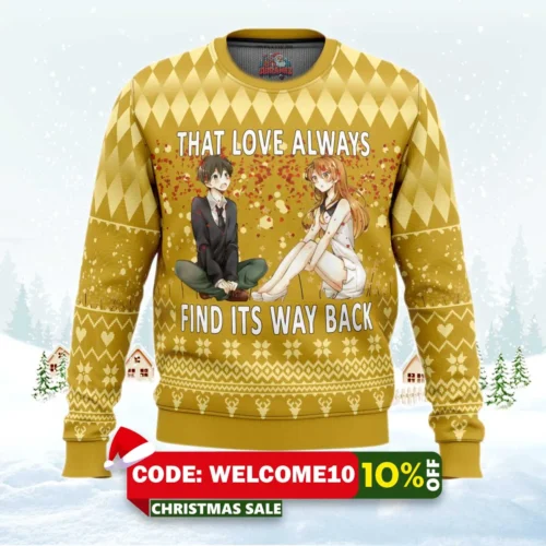 that love golden time ugly christmas sweater 1