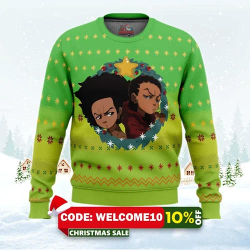 the boondocks ugly christmas sweater 1