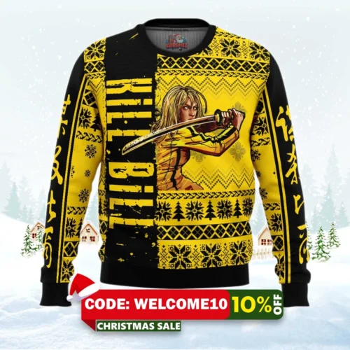 the bride kill bill ugly christmas sweater 1