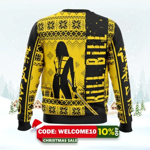 the bride kill bill ugly christmas sweater 2