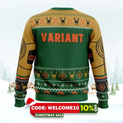 the christmas variant loki ugly christmas sweater 2