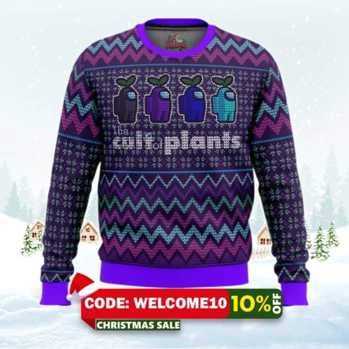 the cult of plants among us ugly christmas sweater 1