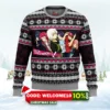 the devils crew the devil is a part timer ugly christmas sweater 1