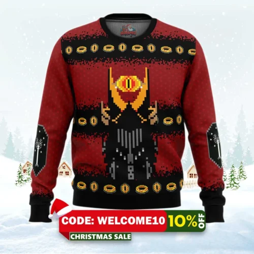 the lord of the rings christmas ugly christmas sweater 1