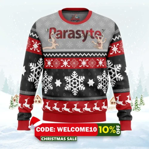the maxim parasyte ugly christmas sweater 1