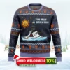 the melting knight monty python ugly christmas sweater 1