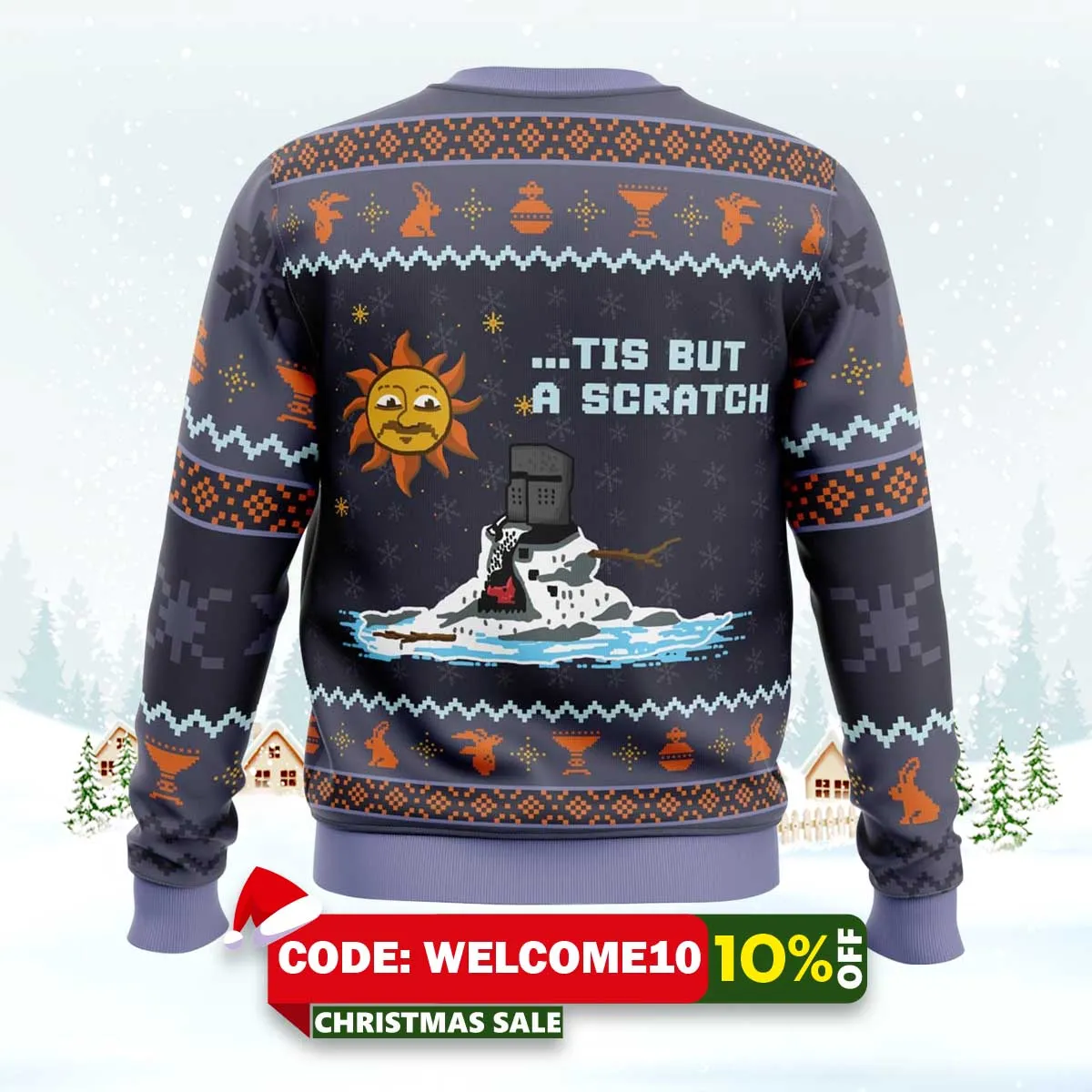 the melting knight monty python ugly christmas sweater 2 the melting knight monty python ugly christmas sweater 2