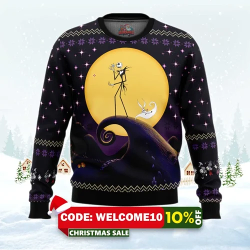 the nightmare before christmas ugly christmas sweater 1