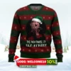 the nightmare on elf street freddy krueger ugly christmas sweater 1