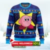 the pink hero kirby's dream land ugly christmas sweater 1