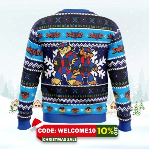 the radical squadron swat kats ugly christmas sweater 2