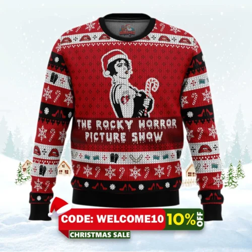 the rocky horror picture show ugly christmas sweater 1