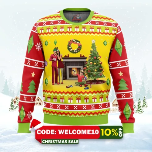 the sims 4 ugly christmas sweater 1