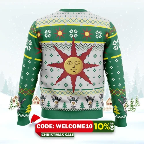 the sun dark souls ugly christmas sweater 2