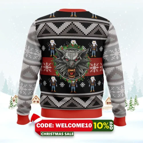 The Witcher 2 Ugly Christmas Sweater 1 the witcher 2 ugly christmas sweater 2