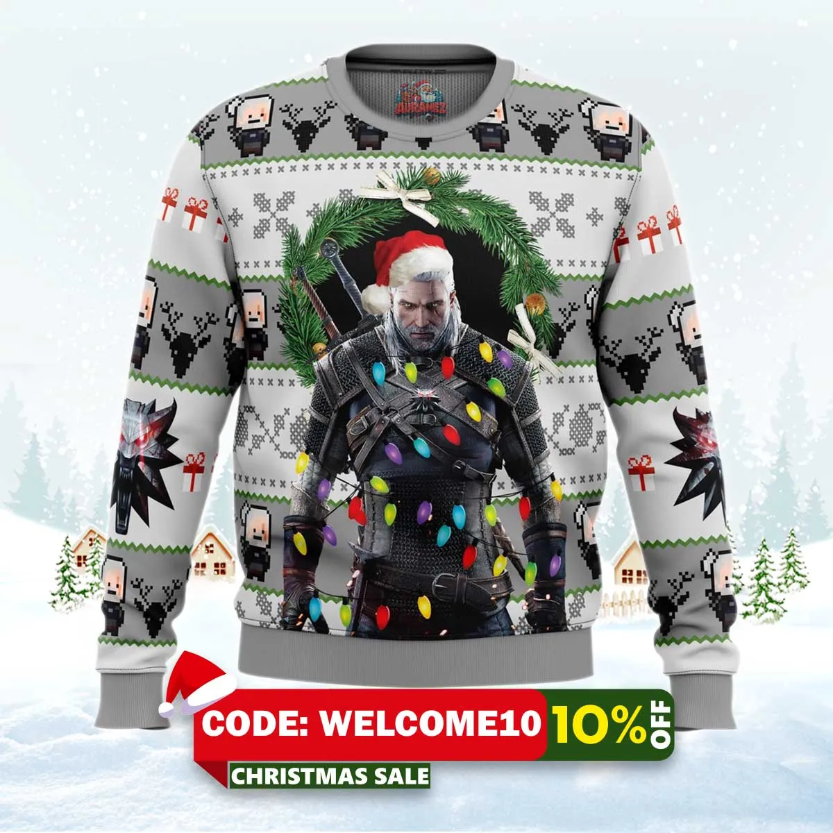 the witcher ugly christmas sweater 1 the witcher ugly christmas sweater 1