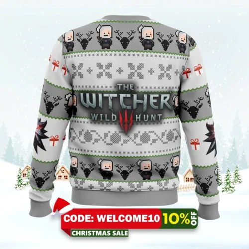 The Witcher Ugly Christmas Sweater 1 the witcher ugly christmas sweater 2