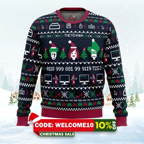 the x mas crowd it crowd ugly christmas sweater 1