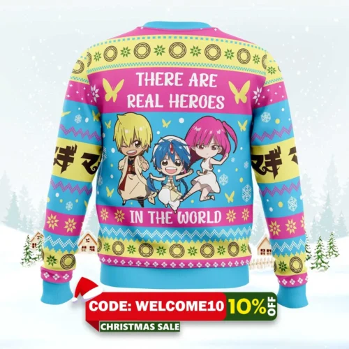 there are real heroes magi the labyrinth of magic ugly christmas sweater 2