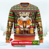 time for a beer ugly christmas sweater 1