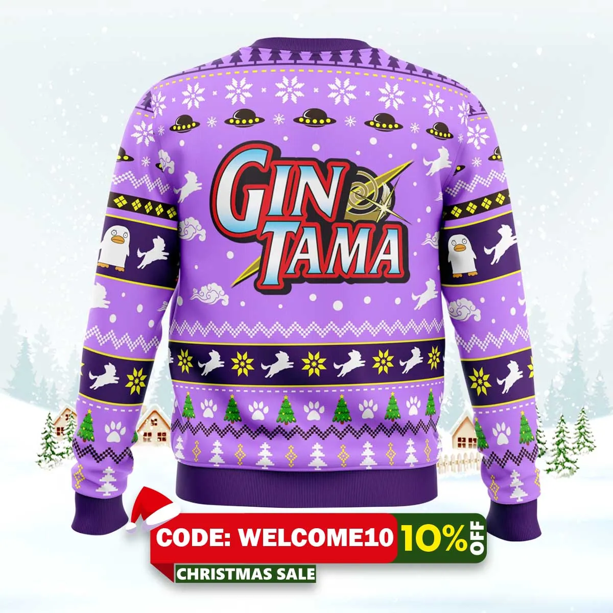 tis the season gintama ugly christmas sweater 2 tis the season gintama ugly christmas sweater 2