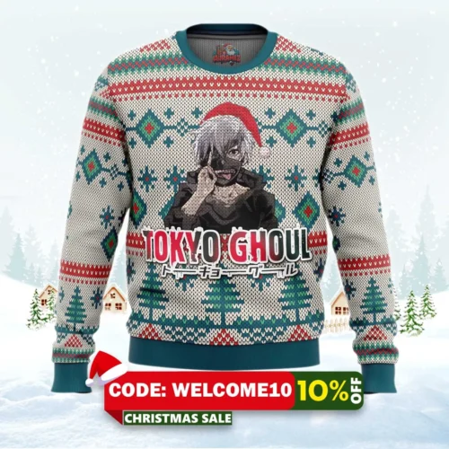tokyo ghoul alt ugly christmas sweater 1