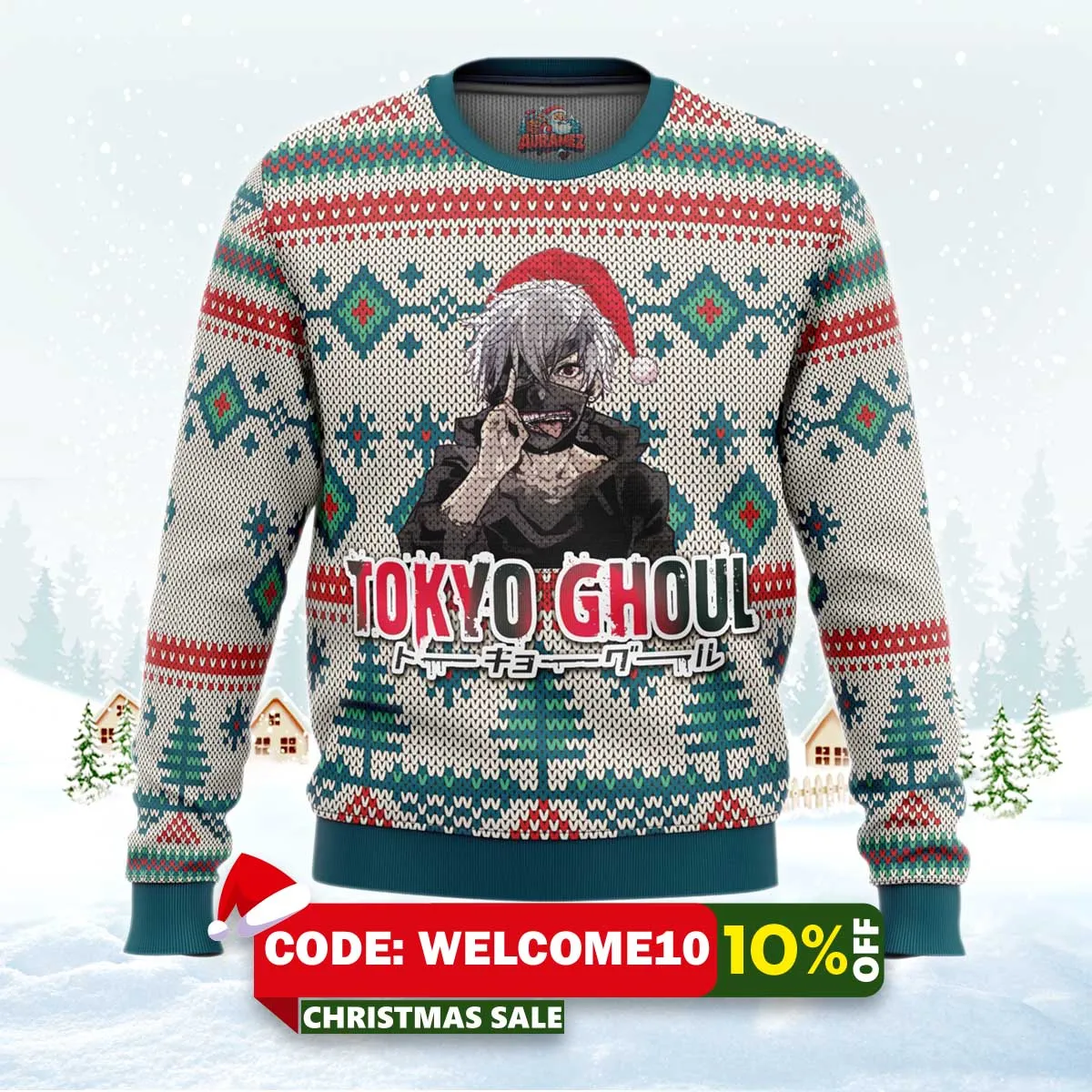 tokyo ghoul alt ugly christmas sweater 1 tokyo ghoul alt ugly christmas sweater 1