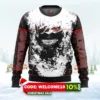 tokyo ghoul kaneki splatter ugly christmas sweater 1