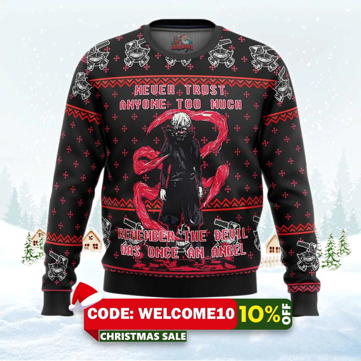 tokyo ghoul trust ugly christmas sweater 1 tokyo ghoul trust ugly christmas sweater 1