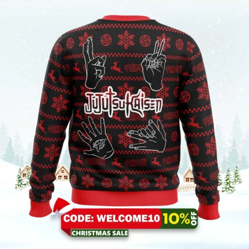 tokyo metropolitan jujutsu kaisen ugly christmas sweater 2