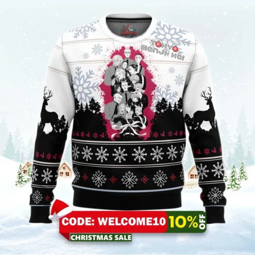 toman tokyo revengers ugly christmas sweater 1