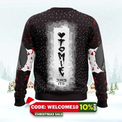 tomie junji ito ugly christmas sweater 2