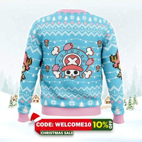tony tony chopper ugly christmas sweater 2