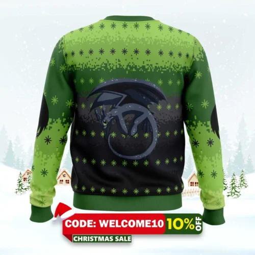 toothless ugly christmas sweater 2