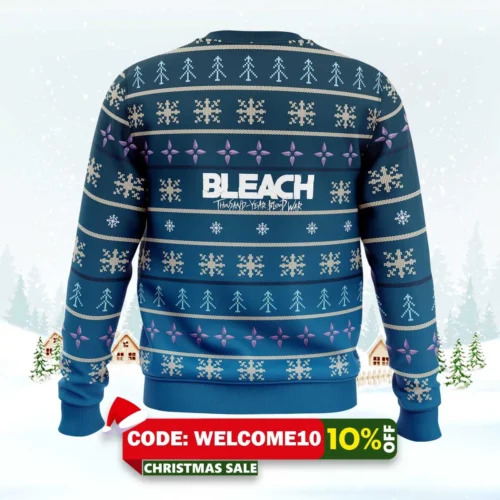 Toshiro Hitsugaya Bleach Ugly Christmas Sweater 1 toshiro hitsugaya bleach ugly christmas sweater 2
