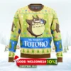 totoro and friends my neighbor totoro ugly christmas sweater 1