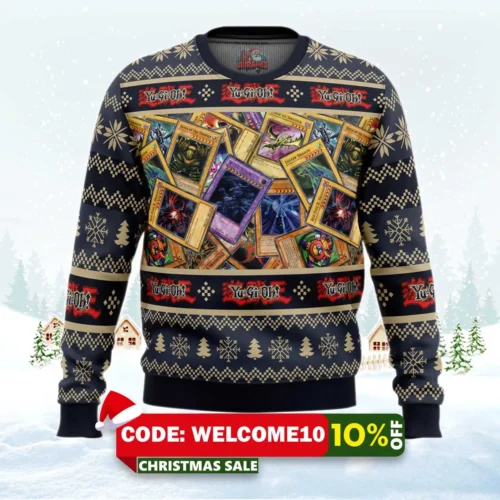 trading cards yugioh ugly christmas sweater 1