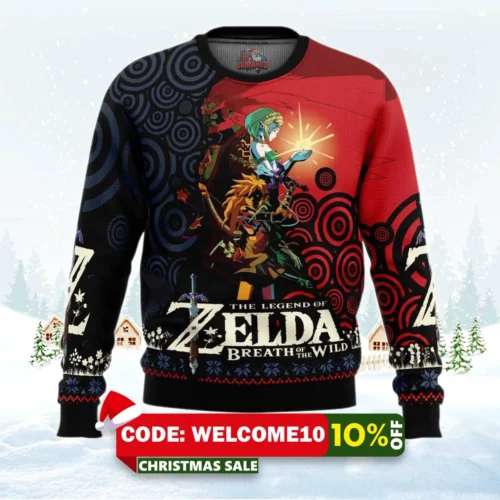 triforce legend of zelda ugly christmas sweater 1