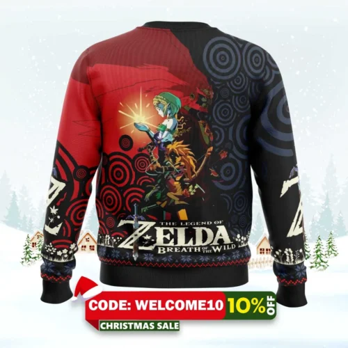 triforce legend of zelda ugly christmas sweater 2